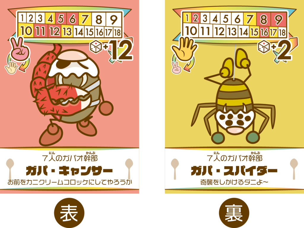 ガパ・キャンサーとガパ・スパイダー