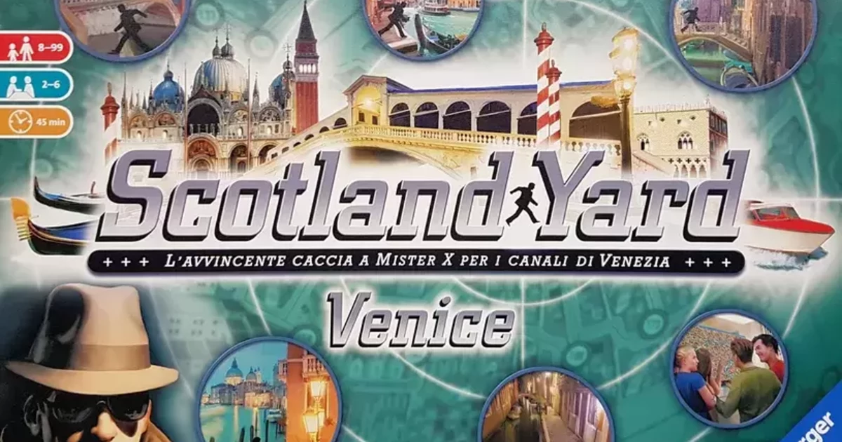 スコットランドヤード：ベネチアの画像（Scotland Yard Venice）【ボードゲーム情報】