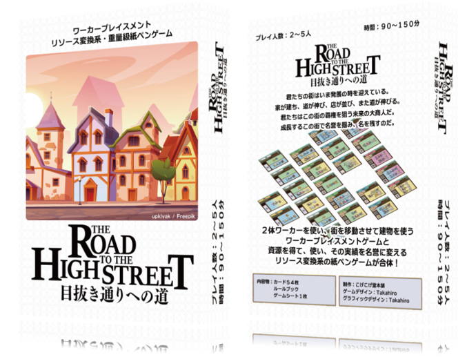 The road to the High Street 目抜き通りへの道