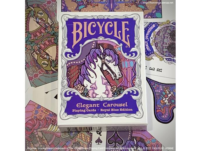  Bicycle Elegant Carousel Playing Cards Royal Blue Edition（青）