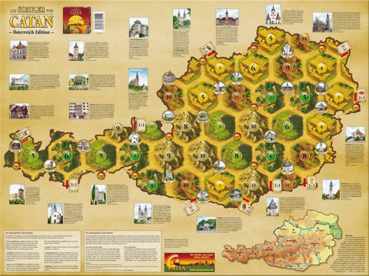 カタンの開拓者たち：オーストリアマップ（Die Siedler von Catan: Oesterreich Edition）の画像 #30903 ボドゲーマ運営事務局さん