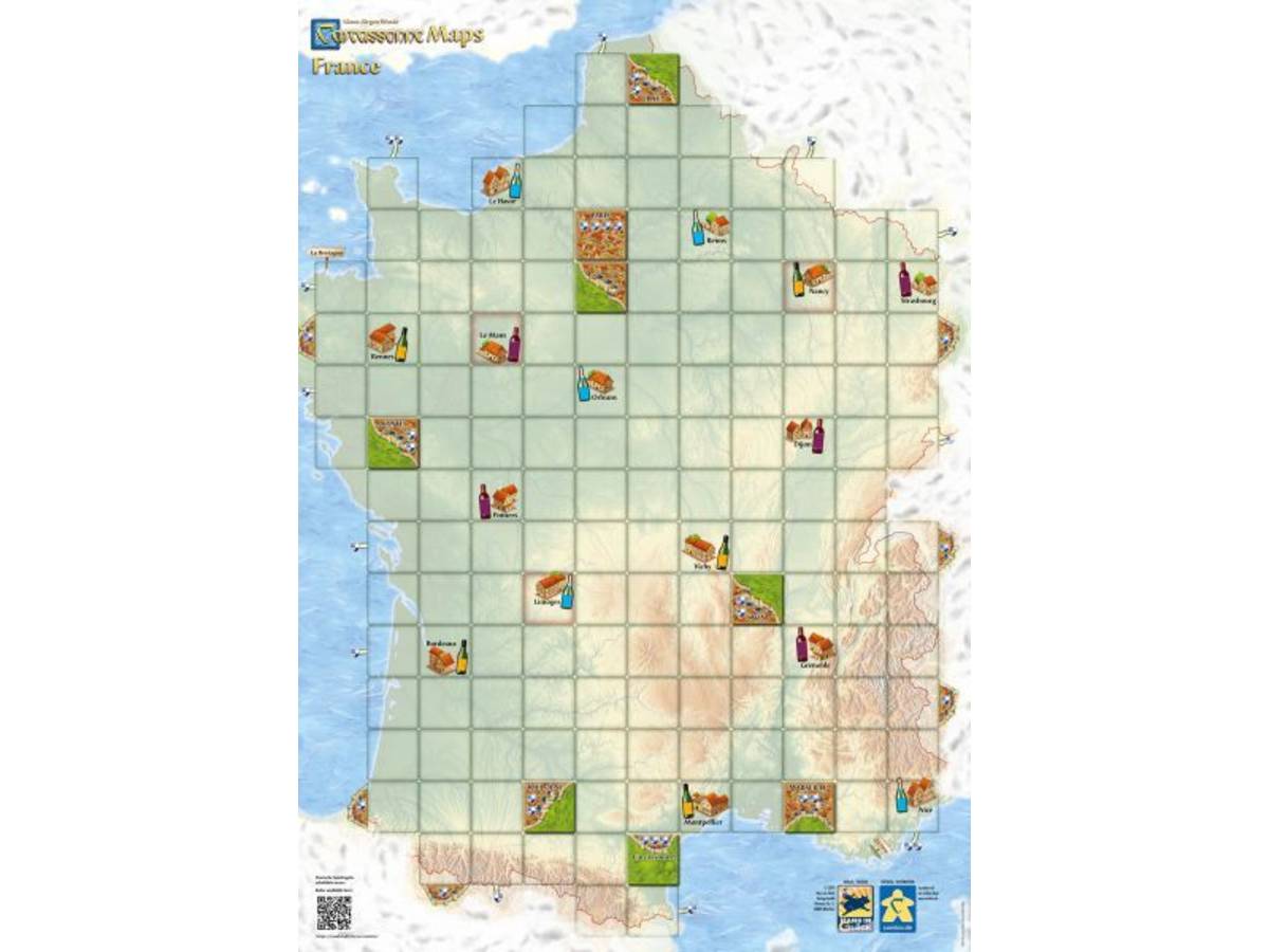 カルカソンヌ・マップ：フランス（Carcassonne Maps: France）の画像 #56687 まつながさん