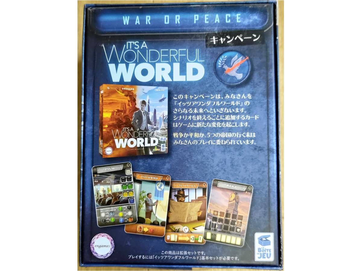 イッツアワンダフルワールド：戦争か平和か（拡張）（It's a Wonderful World: Guerre ou Paix）の画像 #83876 ひでとしさん