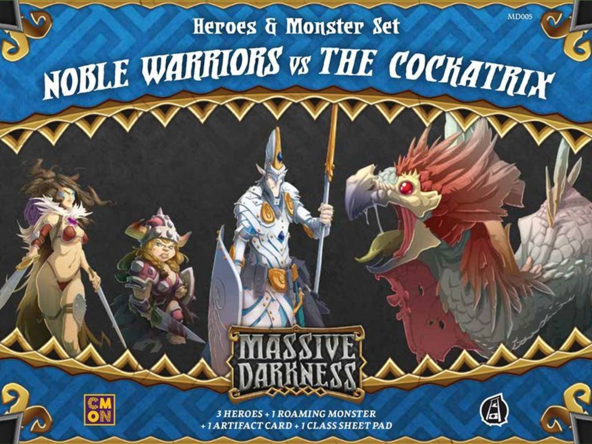 マッシヴ・ダークネス：ヒーロー＆モンスターセット・ノーブルウォーリアーVSコカトリス（Massive Darkness: Heroes & Monster Set – Noble Warriors vs The Cockatrix）の画像 #55866 まつながさん