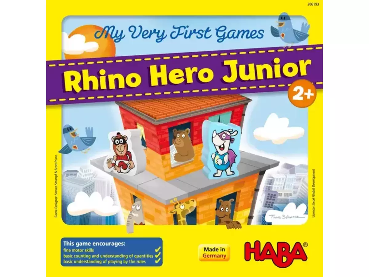 マイファーストゲーム：リノジュニア（My Very First Games: Rhino Hero Junior）の画像 #82865 ボドゲーマ事務局2さん