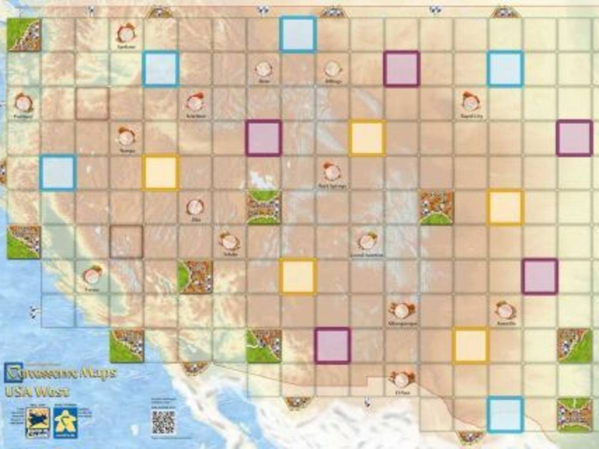 カルカソンヌ・マップ：アメリカ西部（Carcassonne Maps: USA West）の画像 #73013 まつながさん