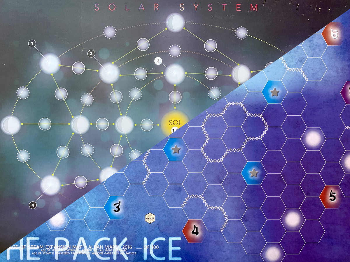 蒸気の時代：流氷/太陽系（Age of Steam Expansion: Ice Pack & Solar System）の画像 #75156 atsさん