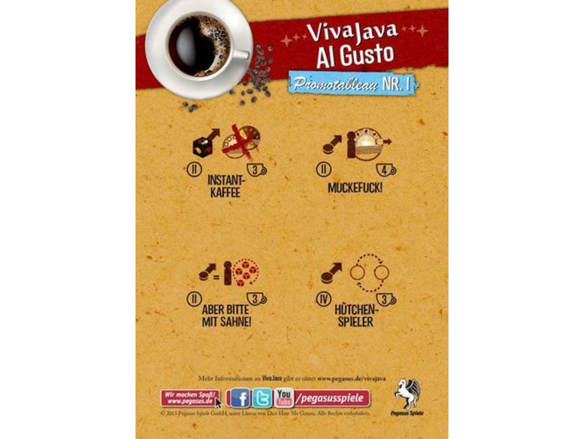 ビバジャワ：ダイスゲーム アルグスト（VivaJava: The Coffee Game: The Dice Game: Al Gusto – Promotableau NR. 1）の画像 #43886 まつながさん