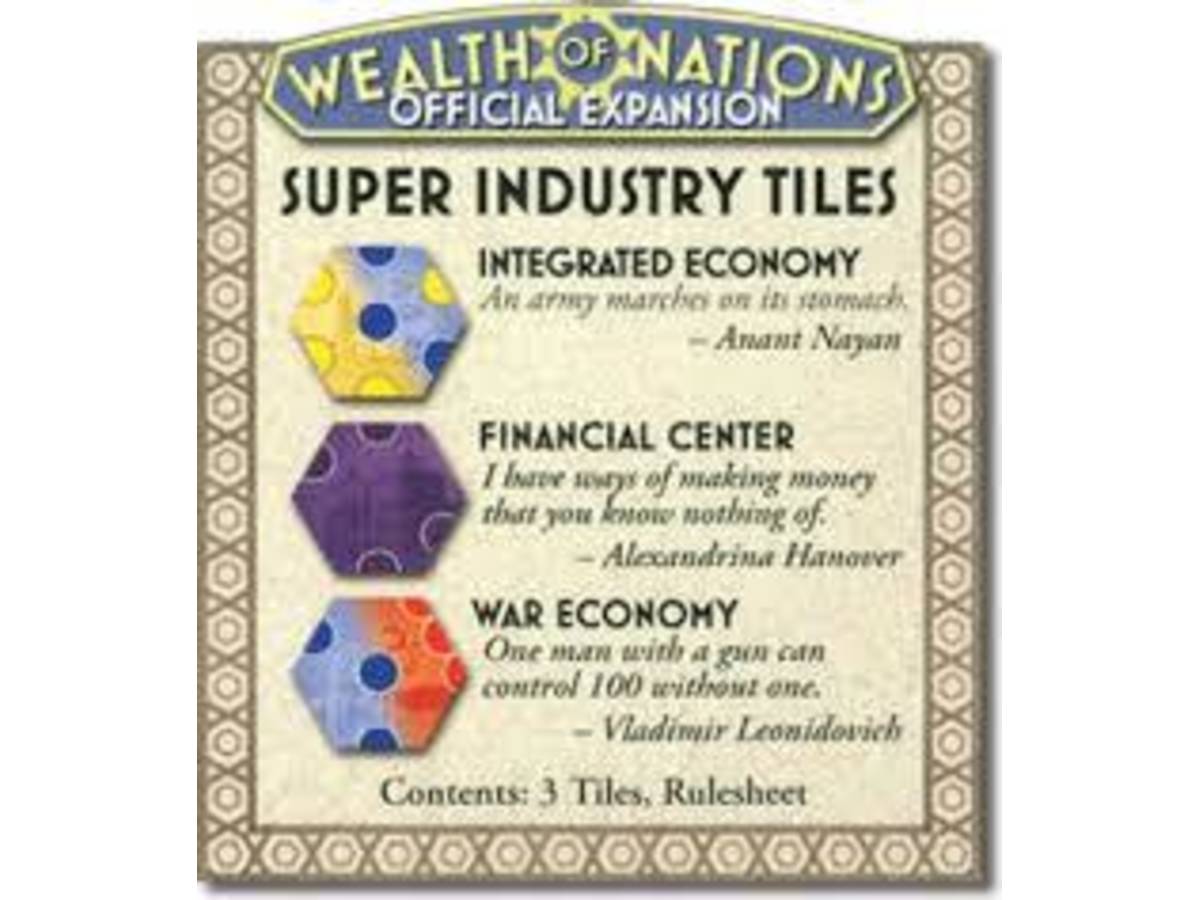 国富論：産業タイル（拡張セット）（Wealth of Nations: Super Industry Tiles）の画像 #61846 Feiron33さん