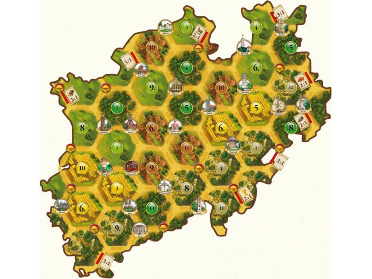 カタンの開拓者たち：ノルトライン: ヴェストファーレン州マップ（Catan Geographies: North Rhine – Westphalia）の画像 #30932 ボドゲーマ運営事務局さん