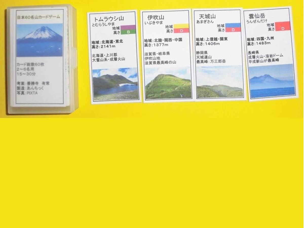 日本60名山カードゲーム（Japan 60 Famous Mountain Card Game）の画像 #62762 あんちっくさん