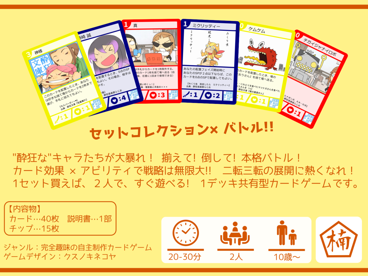 トライ -酔狂倶楽部カードゲーム-（Tri -Suikyo Club Card Game-）の画像 #42946 まつながさん